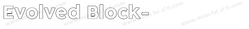 Evolved Block字体转换
